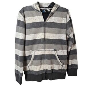 Amplify Teenager Grey, Black, White Hooded Zip Up Jacket‎ Size L/G 14-16